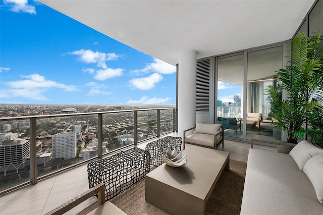 851 NE 1st Ave Unit Ph4912, Miami, FL 33132 - balcony with a view of city and an outdoor hangout area