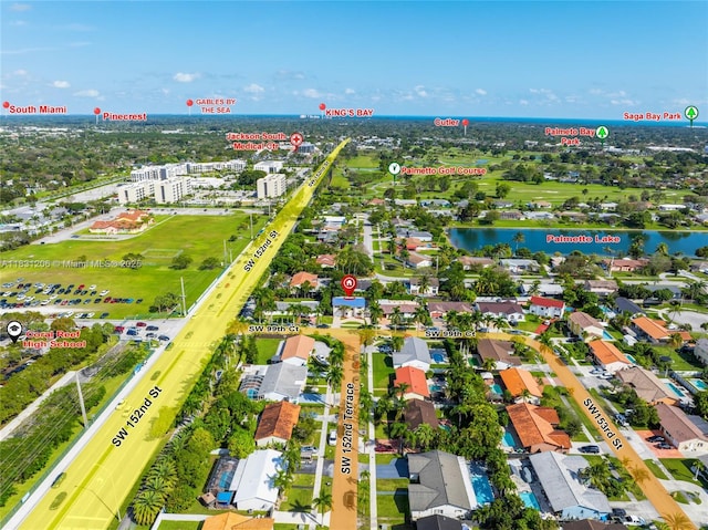 15235 SW 99th Ct, Miami, FL 33157 - bird's eye view of a large body of water