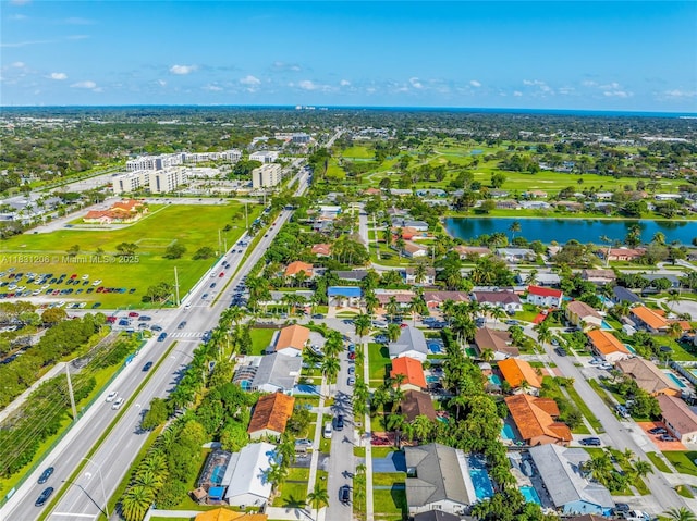 15235 SW 99th Ct, Miami, FL 33157 - aerial perspective of suburban area with a large body of water