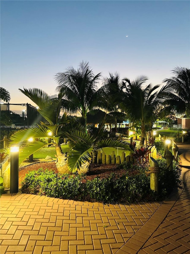 4025 Ellesmere B 4025, Deerfield Beach, FL 33442 - view of patio terrace at dusk