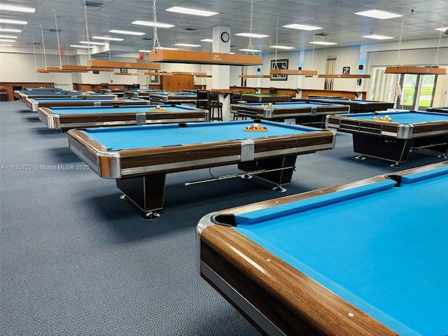 4025 Ellesmere B 4025, Deerfield Beach, FL 33442 - recreation room with pool table and a paneled ceiling