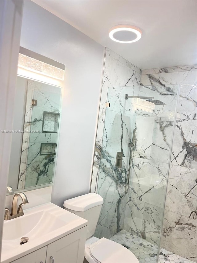 15271 NW 6th Ct, Pembroke Pines, FL 33028 - bathroom featuring a marble finish shower and vanity