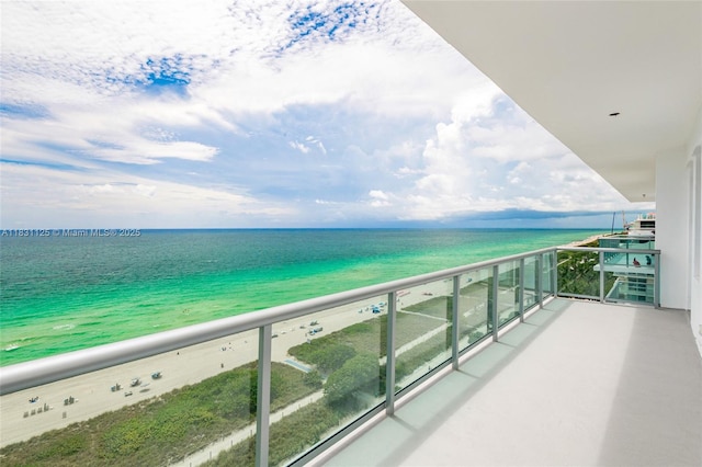 9511 Collins Ave Unit 1502, Surfside, FL 33154 - balcony featuring view of water and beach