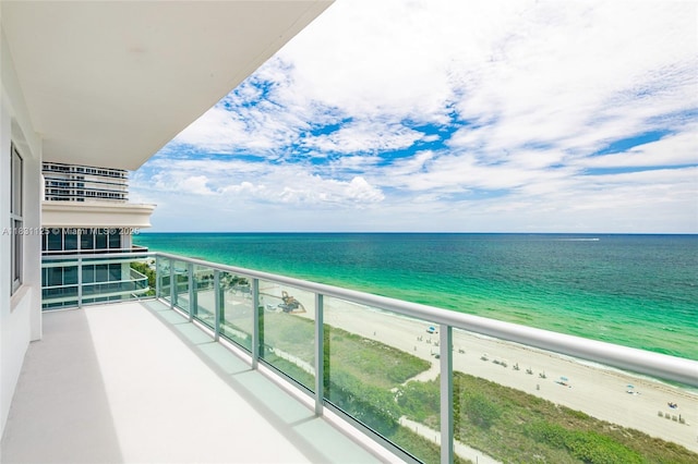 9511 Collins Ave Unit 1502, Surfside, FL 33154 - balcony with view of water and beach