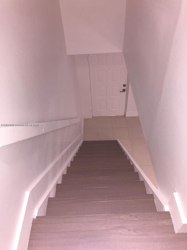 8670 NW 6th Ln Unit 4-208, Miami, FL 33126 - stairway with wood finished floors