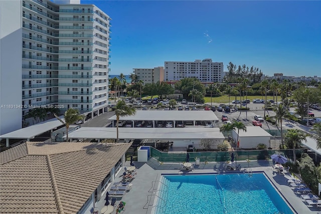 1620 N Ocean Blvd Unit 510, Pompano Beach, FL 33062 - community pool featuring a city view