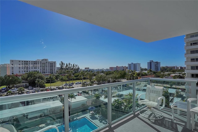 1620 N Ocean Blvd Unit 510, Pompano Beach, FL 33062 - balcony with a view of city and view of pool area