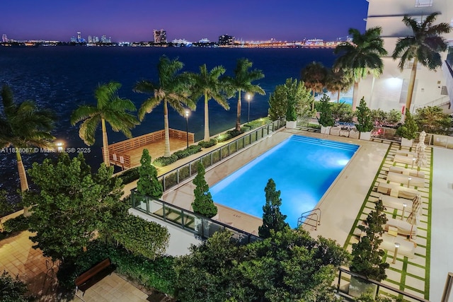 788 NE 23rd St Unit 5401, Miami, FL 33137 - view of pool with a water view