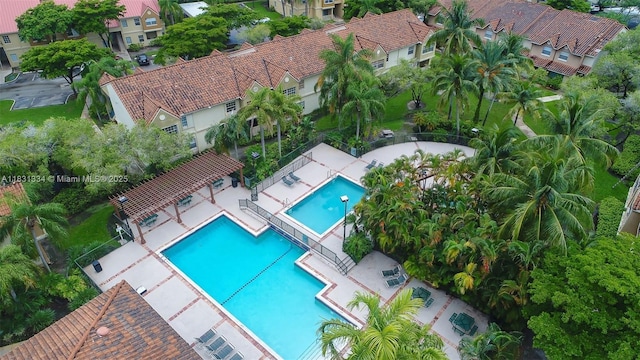 18328 NW 68th Ave Unit P, Hialeah, FL 33015 - aerial view of residential area with a pool area