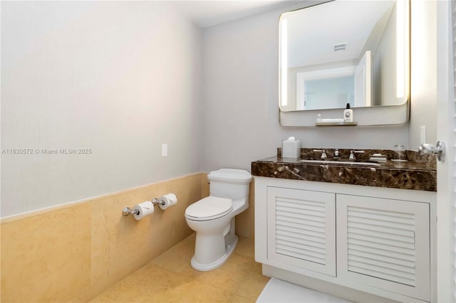1 N Fort Lauderdale Beach Blvd Unit 1606, Fort Lauderdale, FL 33304 - half bathroom with vanity and tile patterned floors