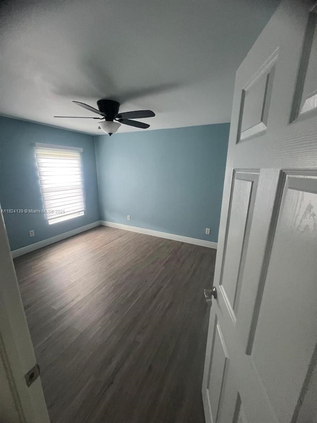 1305 SW 22, Cape Coral, FL 33991 - spare room featuring ceiling fan and wood finished floors