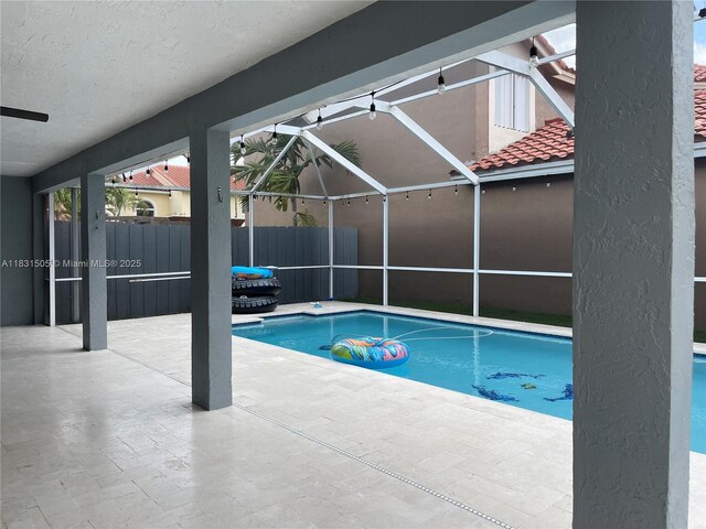 11123 SW 156th Ct, Miami, FL 33196 - view of pool featuring a patio and a lanai