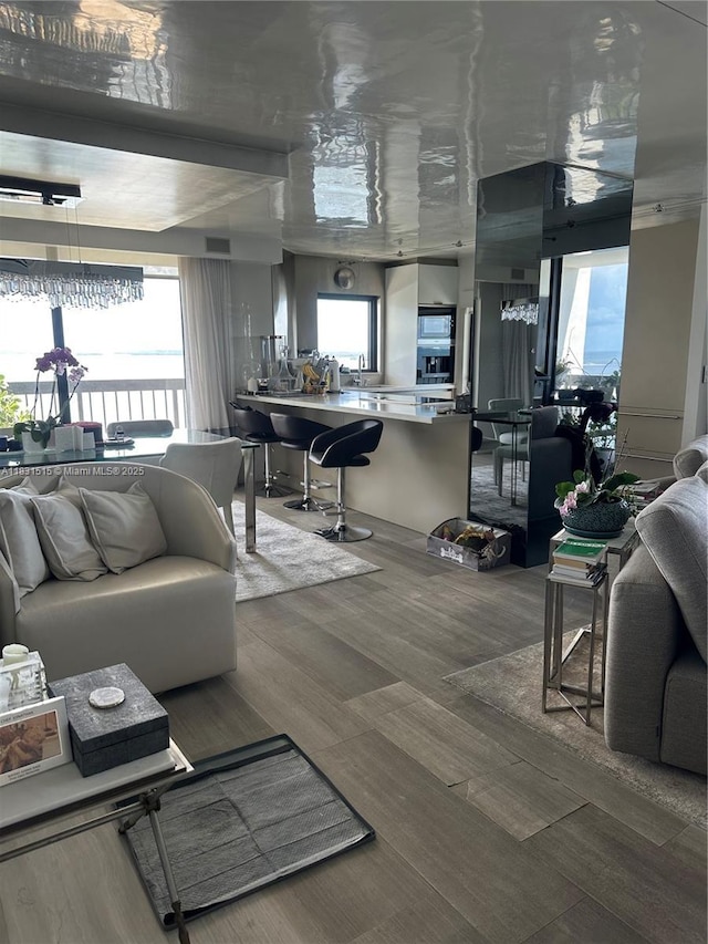 2333 Brickell Ave Unit 901, Miami, FL 33129 - living area with plenty of natural light and wood finished floors