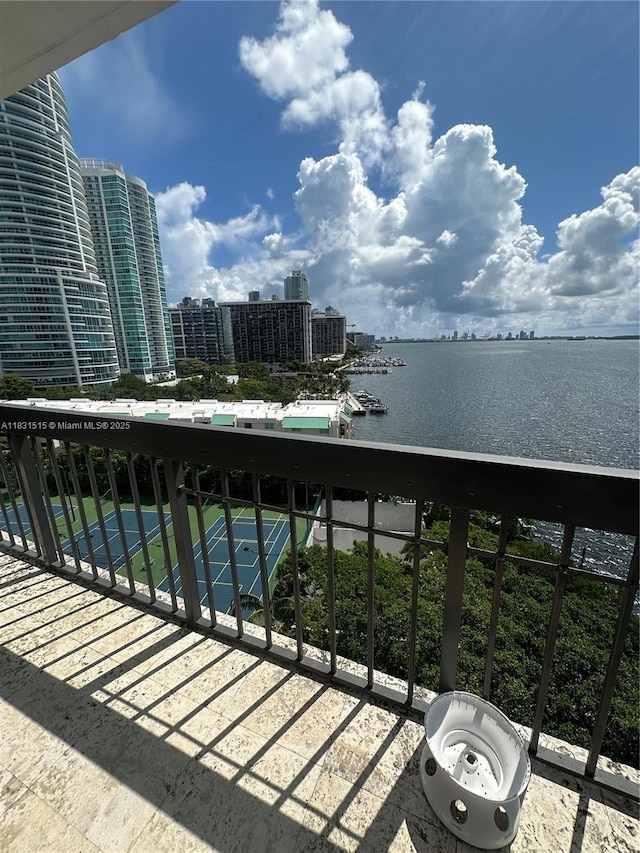 2333 Brickell Ave Unit 901, Miami, FL 33129 - balcony featuring a water view and a view of city