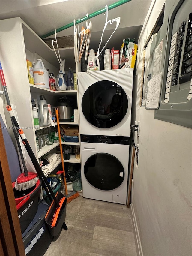 2333 Brickell Ave Unit 901, Miami, FL 33129 - laundry area with estacked washer and dryer