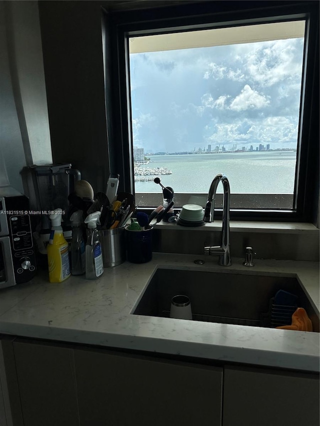 2333 Brickell Ave Unit 901, Miami, FL 33129 - kitchen with a sink and a water view