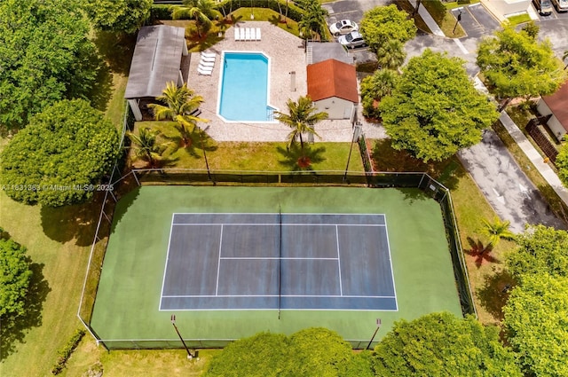 10114 NW 4th Ln Unit 3-12, Miami, FL 33172 - bird's eye view of a pool area