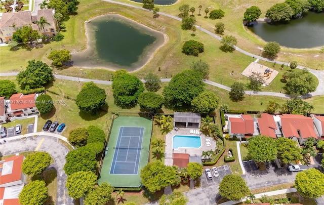 10114 NW 4th Ln Unit 3-12, Miami, FL 33172 - aerial perspective of suburban area with a large body of water and a pool area