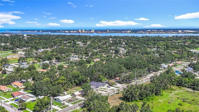 1206 E 27th St, Bradenton, FL 34208 - aerial view of residential area with a notable bridge and a nearby body of water