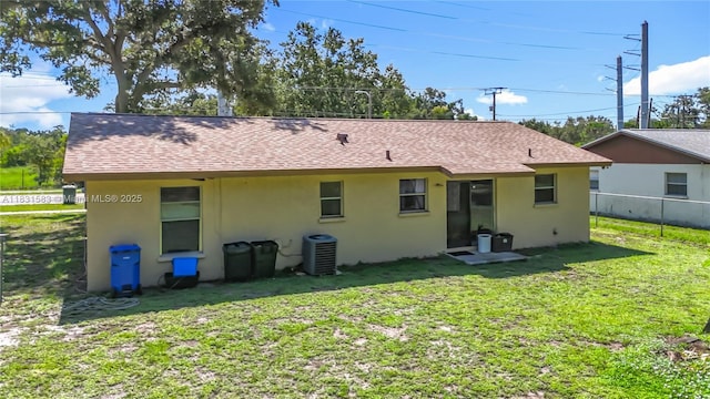1206 E 27th St, Bradenton, FL 34208 - rear view of house with stucco siding and roof with shingles