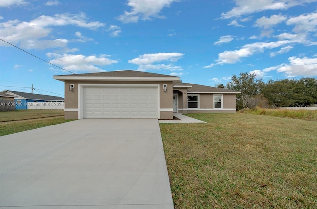 7 Dogwood Trail Run, Ocala, FL 34472 - single story home featuring stucco siding, driveway, a garage, and a front lawn