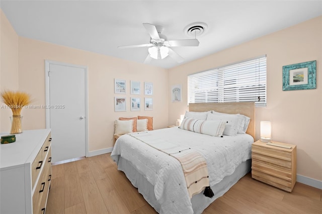 2015 N 37th Ave, Hollywood, FL 33021 - bedroom featuring light wood finished floors and a ceiling fan