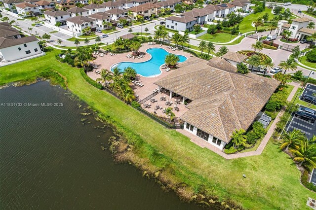 3274 W 96th Pl, Hialeah, FL 33018 - aerial overview of property's location with nearby suburban area and a nearby body of water