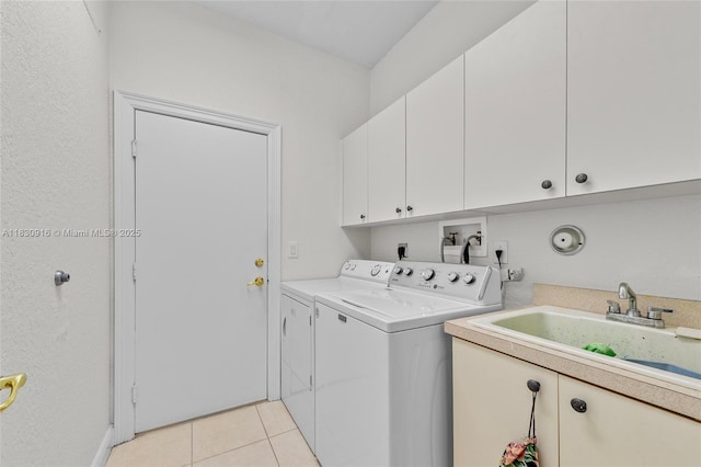 19442 SW 39th St, Miramar, FL 33029 - washroom featuring cabinet space, separate washer and dryer, and light tile patterned floors