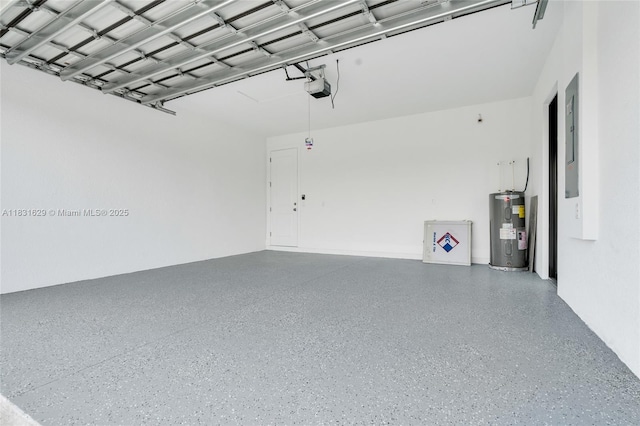 2505 40th, Lehigh Acres, FL 33976 - garage featuring water heater and a garage door opener