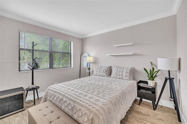 10527 NW 6th St, Pembroke Pines, FL 33026 - bedroom with ornamental molding and wood finished floors
