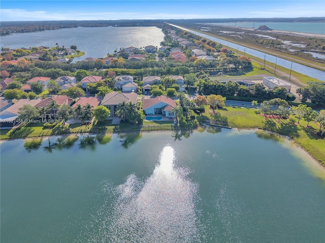 5342 SW 173rd Ave, Miramar, FL 33029 - aerial perspective of suburban area with a large body of water