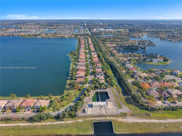 5342 SW 173rd Ave, Miramar, FL 33029 - aerial view of property and surrounding area featuring nearby suburban area and a large body of water