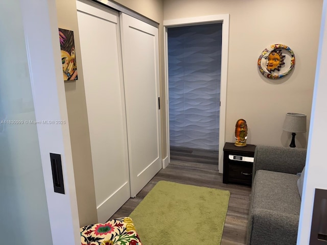 400 N Surf Rd Unit 804, Hollywood, FL 33019 - corridor featuring dark wood-type flooring