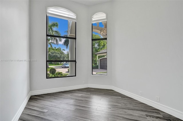 11056 Blackhawk Blvd, Davie, FL 33328 - unfurnished room with dark wood finished floors