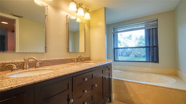 11101 SW 15th Mnr, Davie, FL 33324 - full bath featuring a garden tub and double vanity