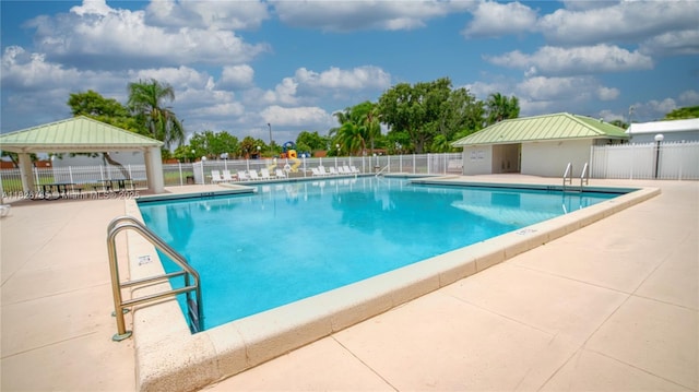 11101 SW 15th Mnr, Davie, FL 33324 - community pool featuring a gazebo and a patio area