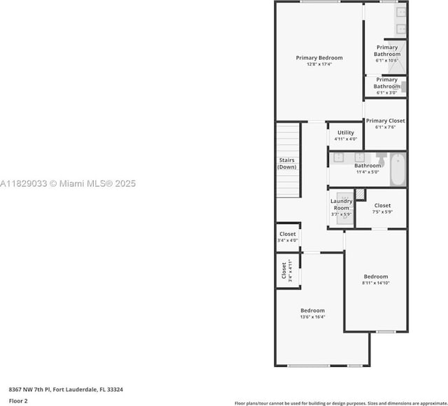 8367 NW 7th Pl Unit 0, Plantation, FL 33324 - view of floor plan / room layout
