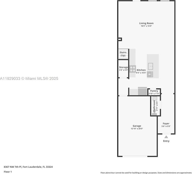 8367 NW 7th Pl Unit 0, Plantation, FL 33324 - view of property floor plan