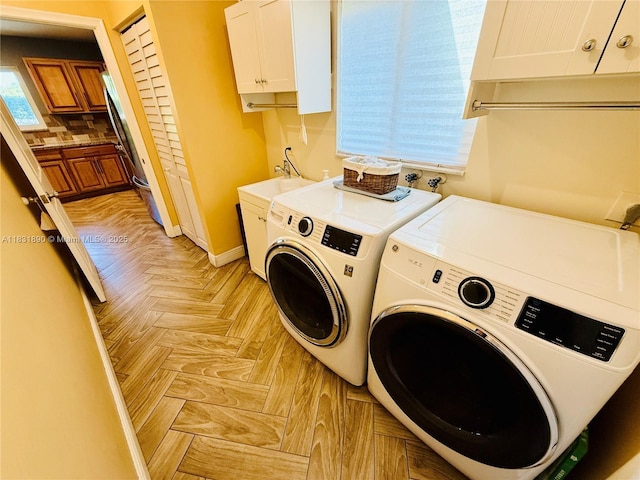 2980 SW 82nd Way, Davie, FL 33328 - laundry area with washer and clothes dryer and cabinet space