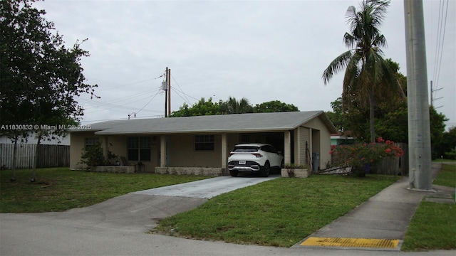 1500 NE 33rd Ct, Pompano Beach, FL 33064 - ranch-style home with driveway and an attached carport