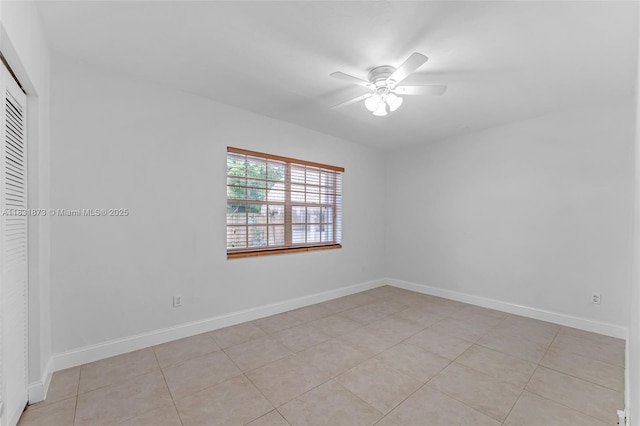 10600 SW 199th St, Cutler Bay, FL 33157 - unfurnished bedroom featuring a closet, a ceiling fan, and light tile patterned floors