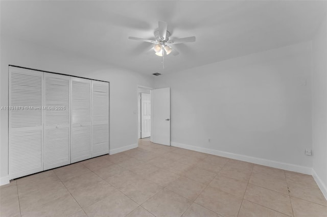 10600 SW 199th St, Cutler Bay, FL 33157 - unfurnished bedroom featuring a closet and ceiling fan