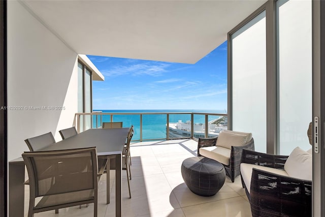 9703 Collins Ave Unit Ph-12, Bal Harbour, FL 33154 - balcony with a water view