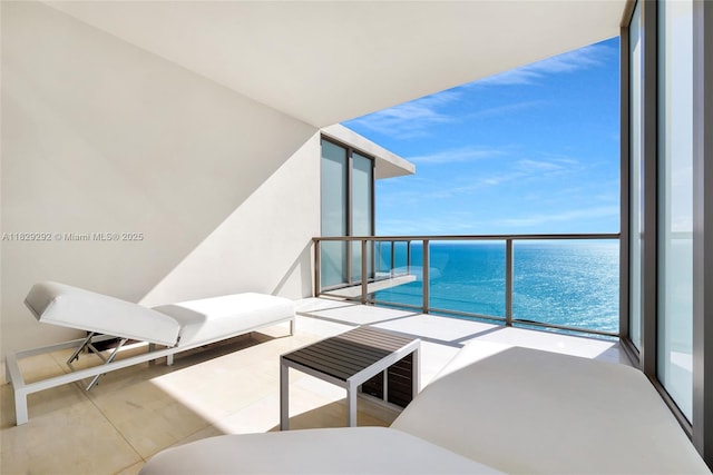 9703 Collins Ave Unit Ph-12, Bal Harbour, FL 33154 - balcony featuring a water view
