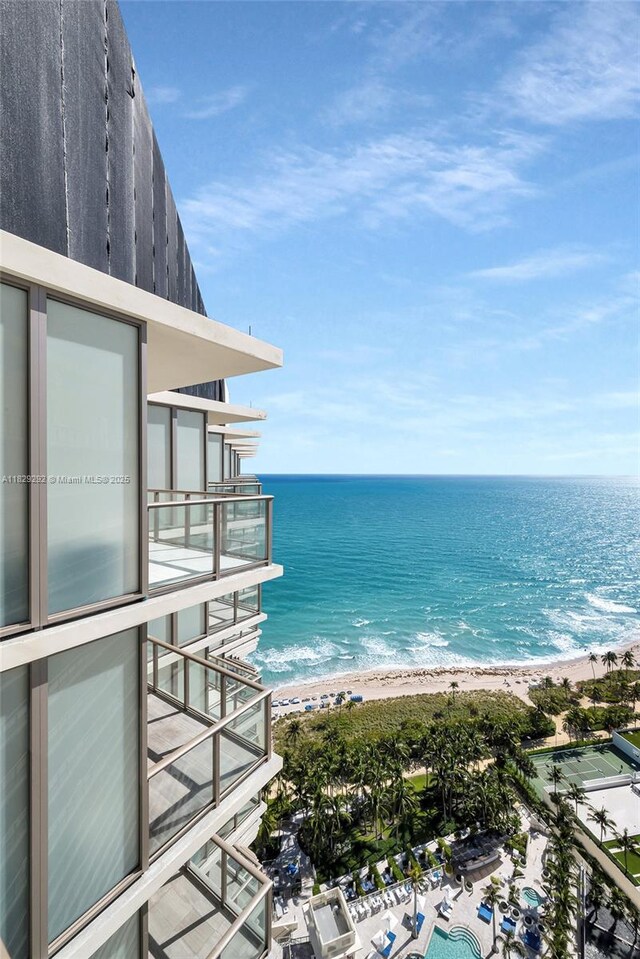 9703 Collins Ave Unit Ph-12, Bal Harbour, FL 33154 - water view with nearby beach