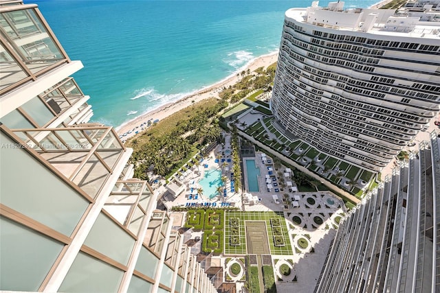 9703 Collins Ave Unit Ph-12, Bal Harbour, FL 33154 - bird's eye view of expansive beach