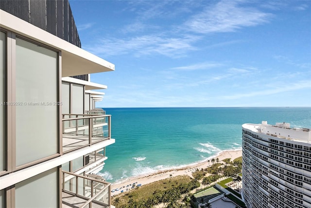 9703 Collins Ave Unit Ph-12, Bal Harbour, FL 33154 - water view featuring nearby beach