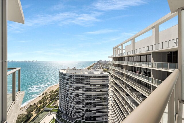 9703 Collins Ave Unit Ph-12, Bal Harbour, FL 33154 - balcony with a water view