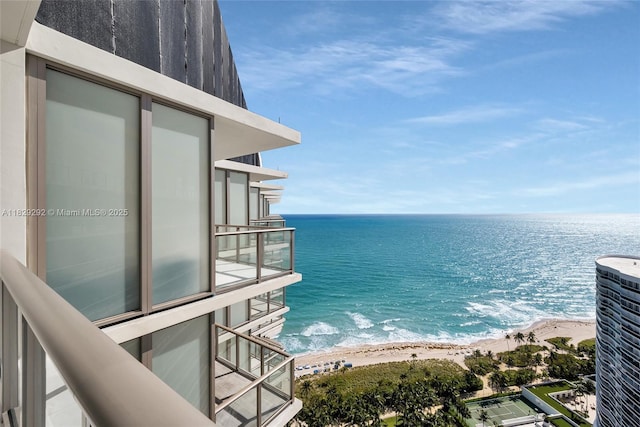 9703 Collins Ave Unit Ph-12, Bal Harbour, FL 33154 - water view featuring local beach