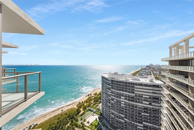 9703 Collins Ave Unit Ph-12, Bal Harbour, FL 33154 - water view featuring local beach